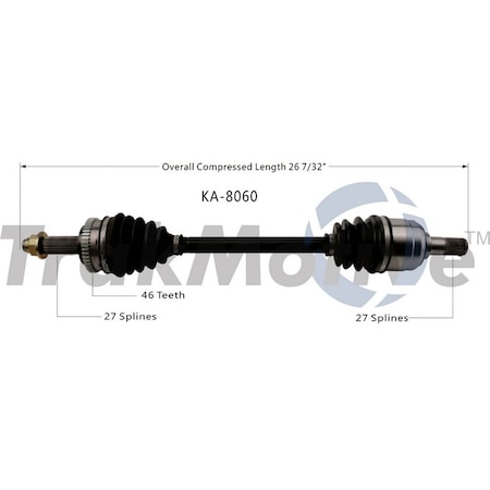 Surtrack Axle Cv Axle Shaft, Ka-8060 KA-8060